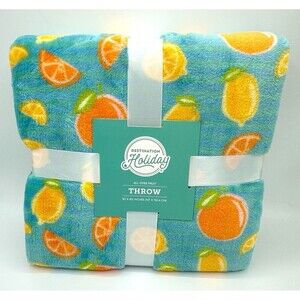 CITRUS SUMMER Throw Blanket 50" x 60"